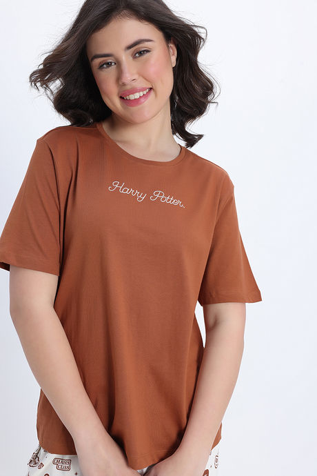 Zivame Harry Potter Knit Cotton Loungewear Set - Whisper White — image 7